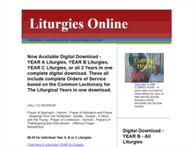 Tablet Screenshot of liturgiesonline.com.au